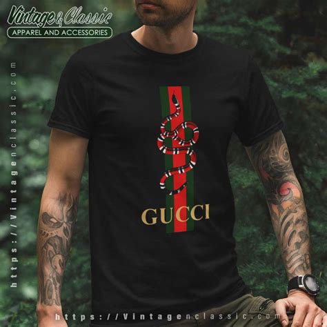 gucci replica t shirt of gucci snake